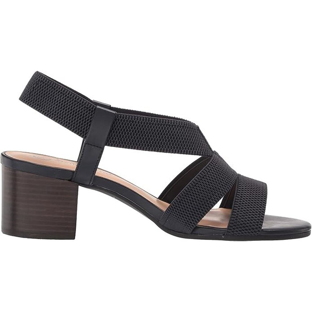 Bella Vita Women's Jodi Textured Gore Sandals, Navy Blue Size 10W